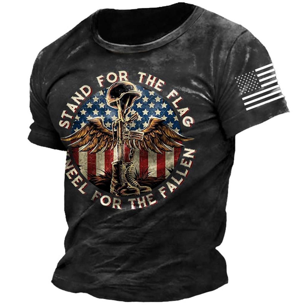 Street Trend 3D-gedrucktes T-Shirt Sommer Lässig Locker Sportlicher Stil 3D-gedruckte Kurzarm-T-Shirts Herren