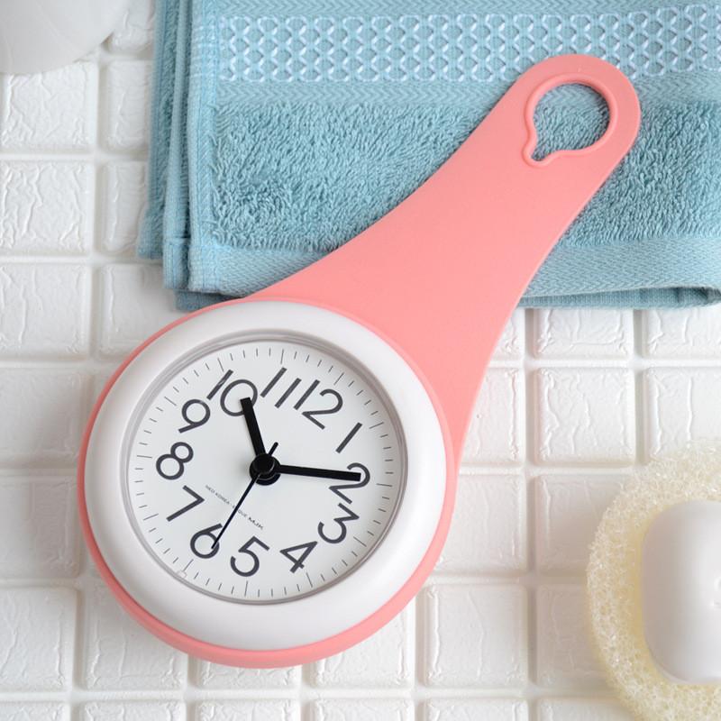 Modern Minimalist Wall Clock With Waterproof Silicone Case For Bathroom Kitchen Home Office
