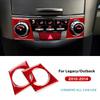 Car Central Control Rotary Button Real Soft Carbon Fiber Sticker For Subaru Legacy Outback 2010 - 2014 LHD RHD Trim.