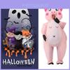 Inflatable Pig Costume For Stage Performance And Party Events With Durable Fabric For Adults And Kids