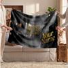 Led Zeppelin Flannel Blanket, Custom Name Text Personalized Soft Throw Blanket Home Decor Gift