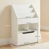 Children's Shelf with Drawer, Bookshelf with Compartments, 60 x 29.9 x 90 cm, White