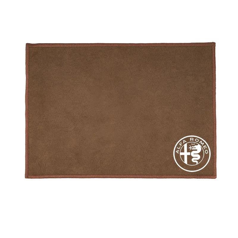 Autoaufkleber Für Alfa Romeo Wildleder Auto Logo Handtuch Mikrofaser Reinigungs Trocknungs Lappen Tuch Für Alfa Romeo 4C 159 Spider Giulia Giuli