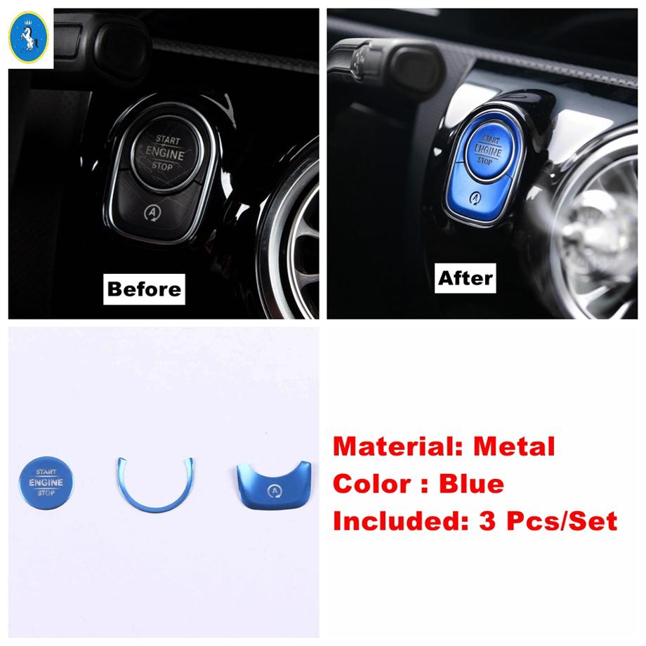 For Benz A Class W177 / GLA H247 / CLA C118 W118 / GLB X247 Center Control / Multimedia / Air AC / Armrest Box Button Cover Trim