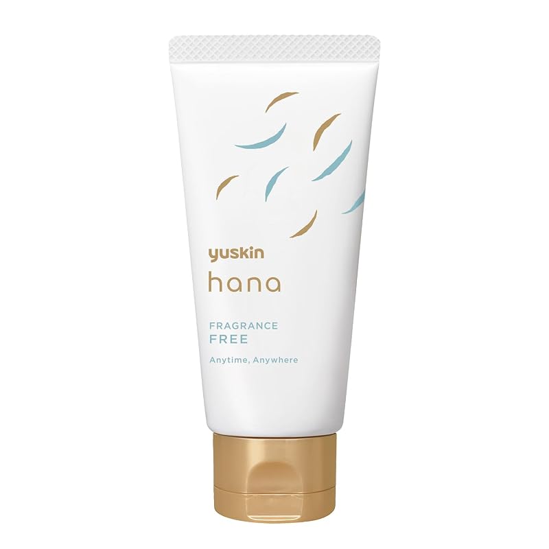Yuskin Hana Hand Cream, Unscented, 50g Tube Type, Prevents Dryness, High Moisturizing, Low Irritation Formula, Portable, Small Size