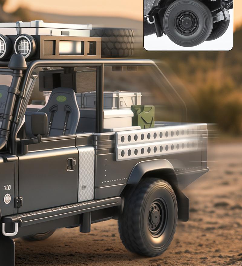 1/24 Land Range Rover Defender 110 Tomb LE Legierungs-Pickup-Automodell Diecasts Geländewagen Automodell Ton Licht Kinderspielzeug Geschenk