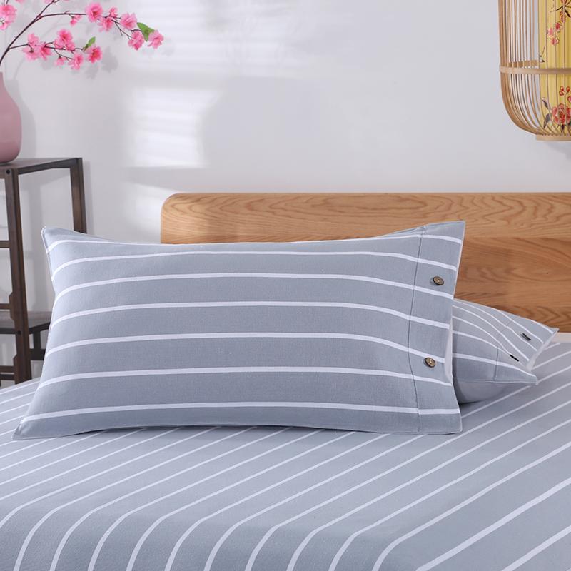 Pair of Thickened Pure Cotton Pillowcases, 48cm X 74cm - 2024 New Style