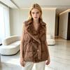Daunenbaumwollweste Damen Herbst und Winter Neu Verdickt Thermoweste Mittel und Lang Vielseitig Unifarben Weste