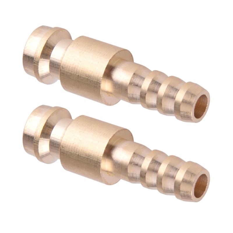 2Pcs 6mm Gold Dia. Gas & Water Male Adapter Quick Connector Replacement Fit for TIG Welding Torch Intake