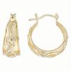 Vintage Classic Hand-carved Texture Golden Hoop Hoop Earrings for Women's  Versatile Banquet Festival Jewelry Accessories
