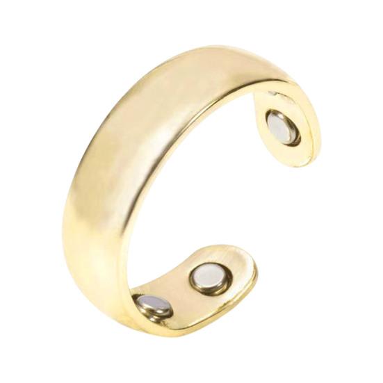 Magnetic Acupressure Ring Zinc Alloy Ring Hypoallergenic Open Design Ring Promotes Sleep Quality Stress Reduction for Men Women