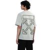 Off-White Vintage Two-Tone Random Stitch Embroidery Streetwear Versatile T-Shirt Unisex T-Shirt OFFTEGOFF052Q