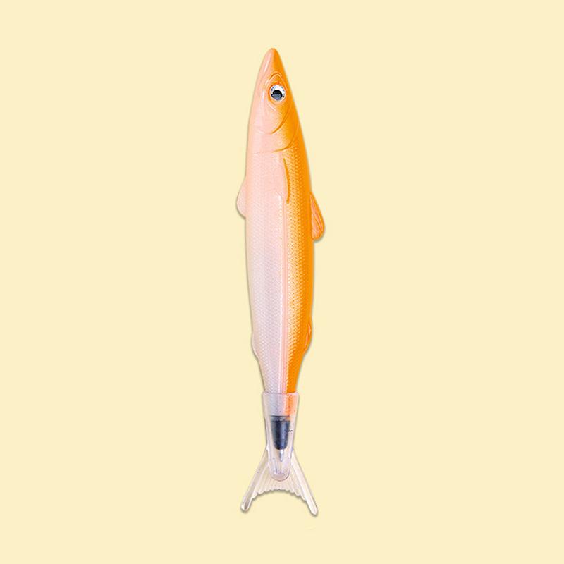 Creative Funny Fiskeformet Pennepose Penner Crucian Carp Blyanthus Morsom Student Skrivesaker Rekvisita Oppbevaringspenner Arrangør