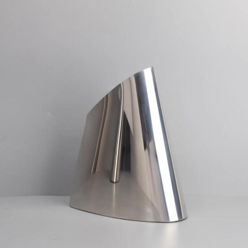 Stainless Steel Cone-Shaped Flower Vase Decor Living Room Coffee Table Modern Minimalist Home Office Hotel