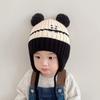 Earflap Design Kids Winter Hat Elastic Babies Knitted Cap New Children Beanie  Outdoor Play