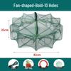 Foldable Thickened Fish and Shrimp Trap Net for Outdoor Fishing.