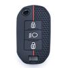 3 Buttons Silicone Car Flip Key Case Cover Shell for Peugeot 208 308 408 508 2008 3008 4008 5008 for Citroen C3 C4 CACTUS C6 C8