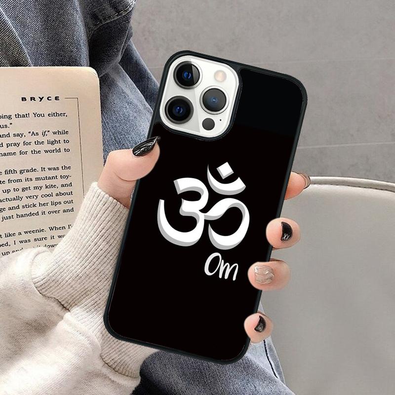 

Aum Om Yoga Symbol Hindu Fitness Phone Case for iPhone 17 Air 16 16e 15 Plus for Apple 13 11 12 14 Pro Max Cover coque iPhone 13