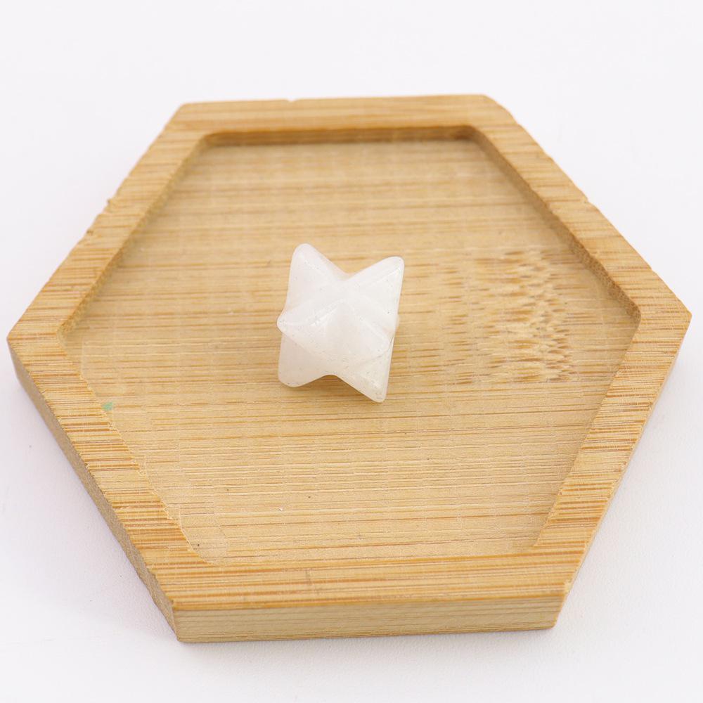 Crystal Merkaba Star Ornament - 13mm Hexagram Design