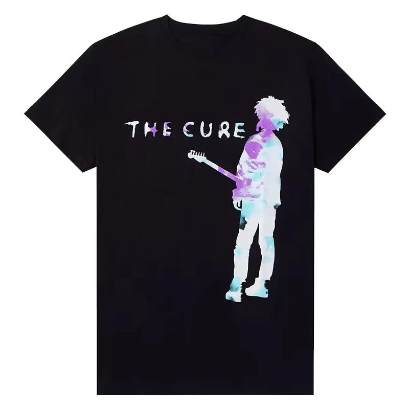 The Cure Treatment Band Non-Mainstream Rock Punk Print Übergroße Reine Baumwolle Herren- und Damen-Kurzarm-T-Shirts