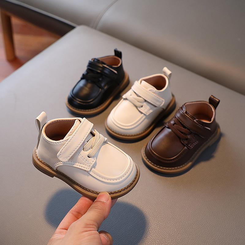 2025 Herbst Babyschuhe: Ledersohle für Jungen & Mädchen, Lauflernschuhe für Kleinkinder