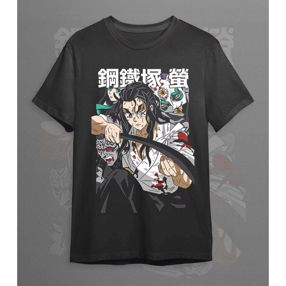 Steel Tomb Firefly Devil Killer Anime T-shirt Summer Casual Loose Retro Hip Hop Street Style Men s S