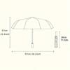 Automatic Open/Close Umbrella with Rainbow Paw Print Design - 8-Rib Windproof Folding Umbrella, Portable Compact Rain Umbrella