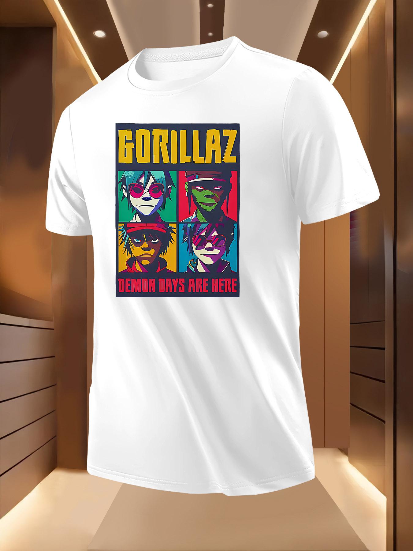 Band Character Collage Print Tshirt - Breathable Lightwei... L