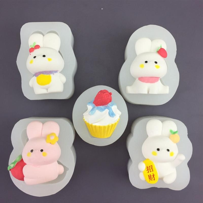 Cartoon Rabbit Silicone Chocolate Mould Cake Decorating Baking Accessories