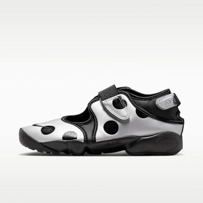 Nike Wmns Air Rift 'Polka Dots Black Metallic Silver'
