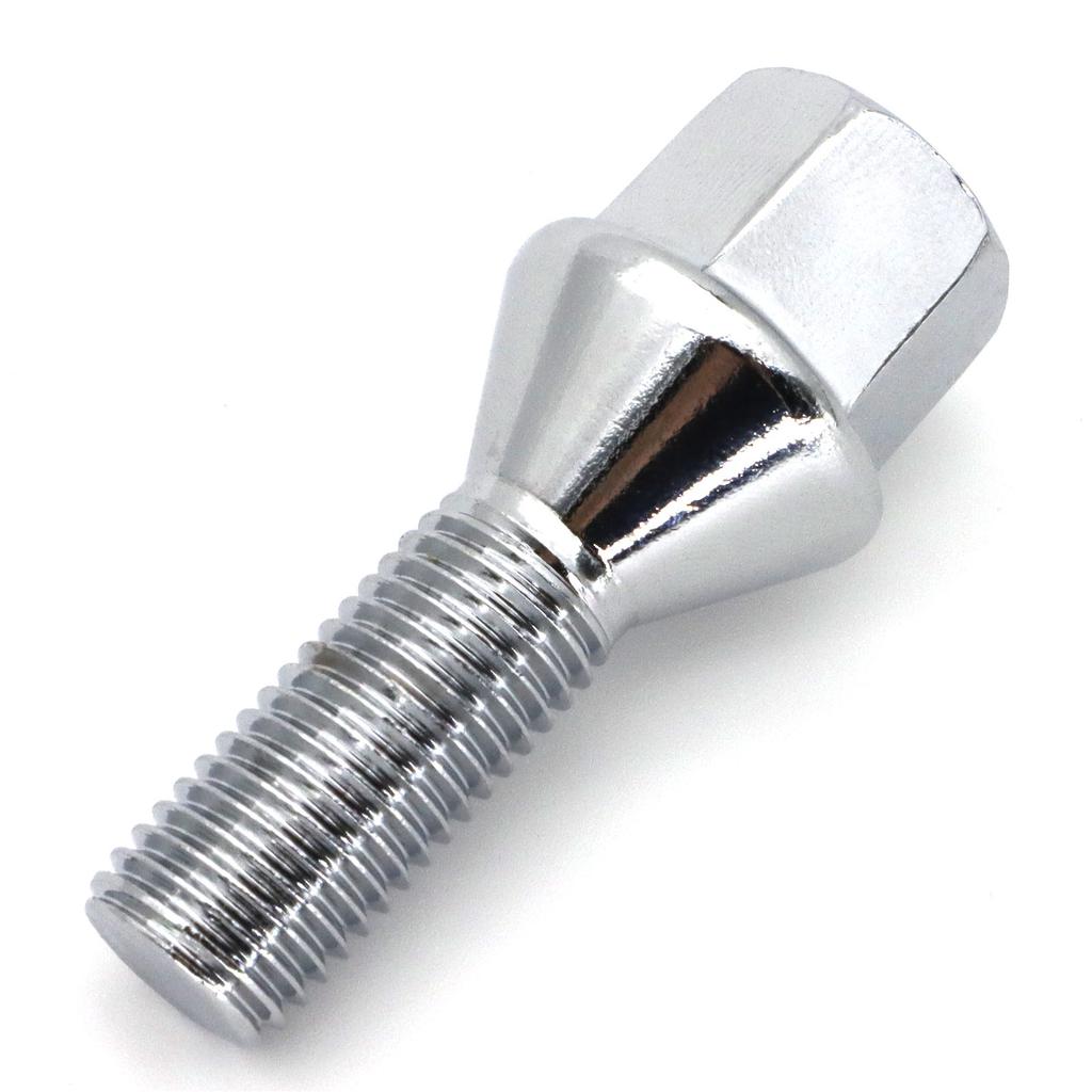 4x Bilhjulbolter Muttere M12X1.5 17mm Sekskant For BMW 1 3 5 6 7 Serie Z1 Z3 Z4 X1 X5 Mini E82 E88 E90 E92 E93 E39 E60 E65 E89