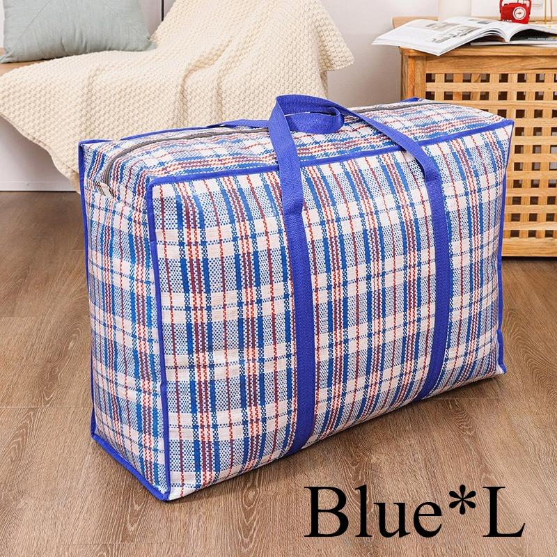 1/2pcs Heavy Duty Storage Bags with Zipper - Waterproof Foldable Moving Bags for Clothes, Blankets, Seasonal Decor