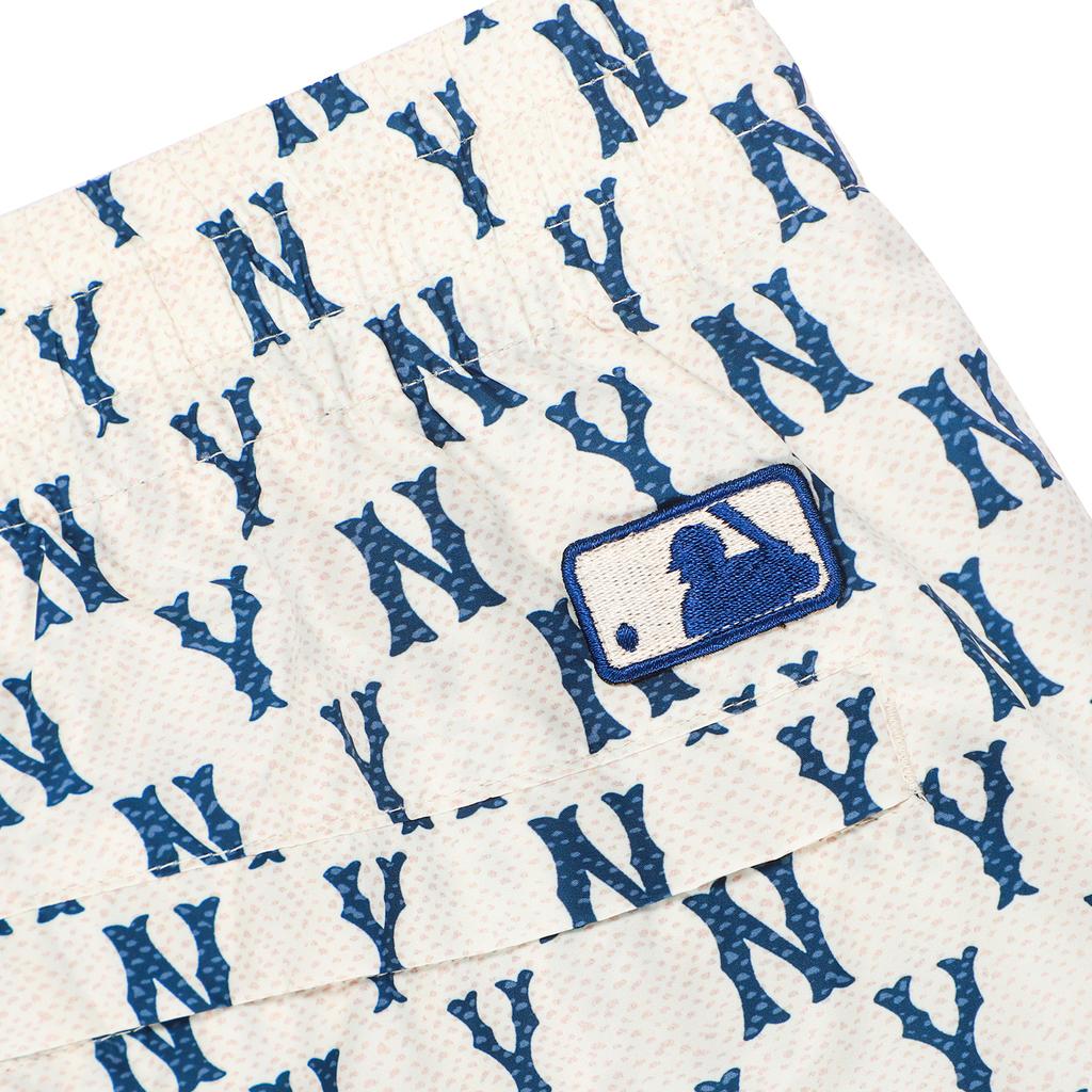 New MLB Knitted Sweatpants Unisex Cream 3AWPM0121-50CRS