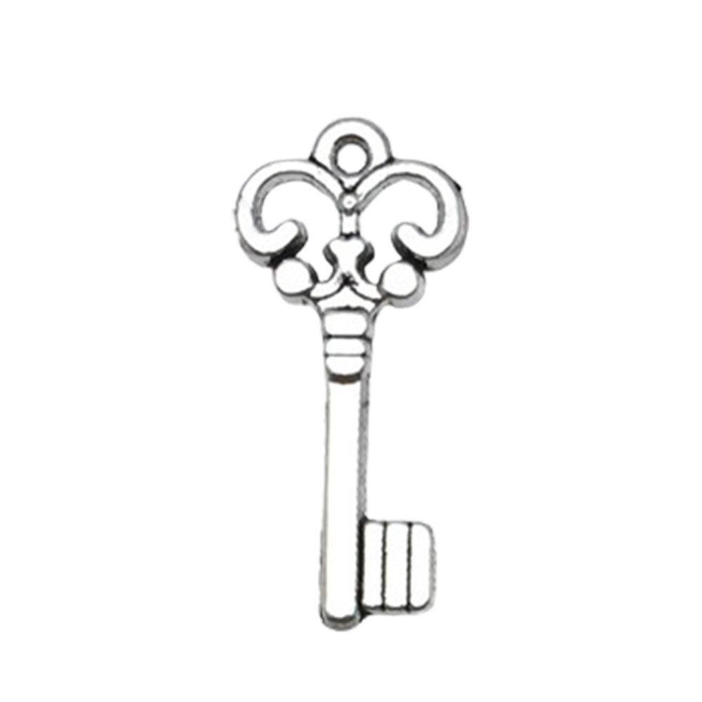 

Винтажная Антикварная Подвеска Сердце и Ключ из Серебра – Аксессуар Ручной Работы в Ретро Стиле