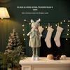Elsa Nordic Long-Legged Antler Girl Plush Ornament - Little Garden Christmas Decoration