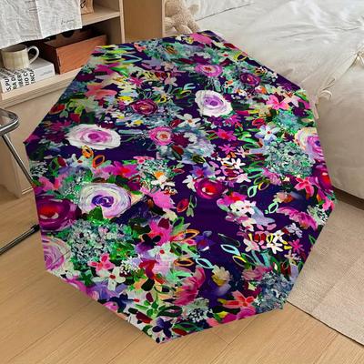 1pc Floral Pattern Pattern Umbrella Design Automatic Opening and Closing Umbrella, High-quality Travel Umbrella, Lightweight and Portable,