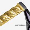 Four-piece Hip-hop Punk Alloy Dollar Chain Necklace Glasses Ring Bracelet Set