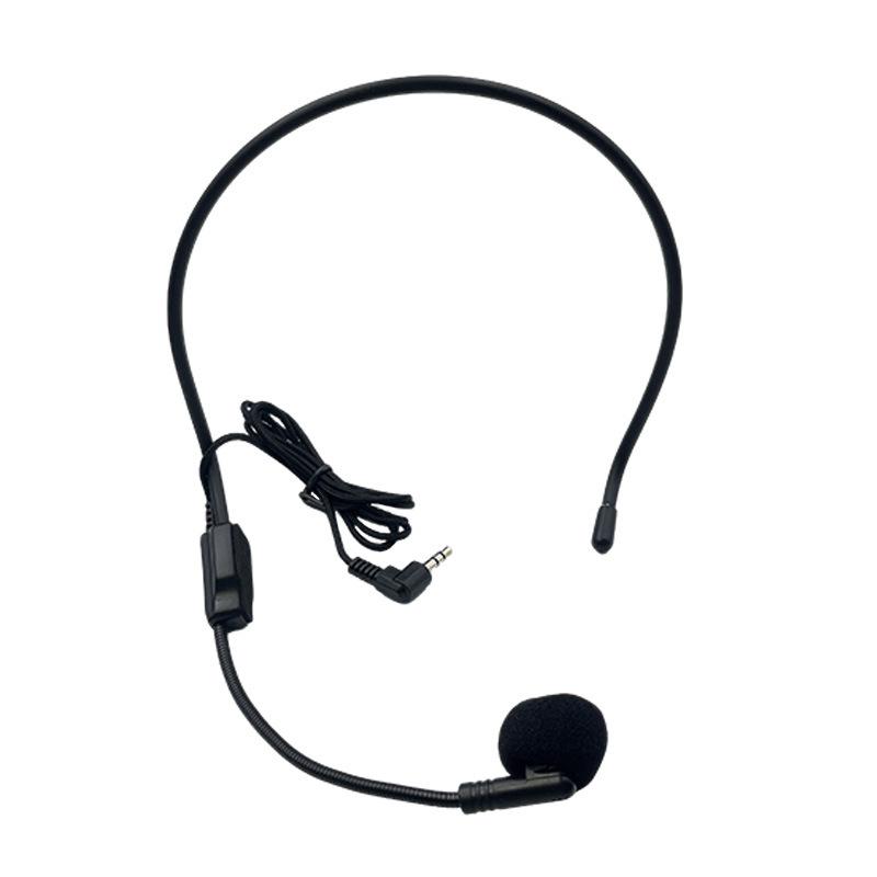 Little Bee Universal Wired Classroom Amplifier Headset with Thick Head-mounted Mic