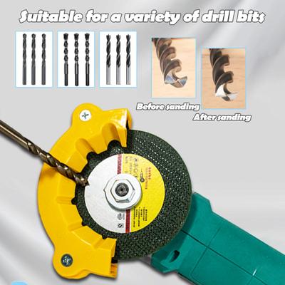 1/2/5 szt. ostrzałek do wierteł wielokrotnego użytku, łatwe w użyciu, kompaktowa konstrukcja, przenośne, szerokie zastosowanie, końcówka do szlifowania