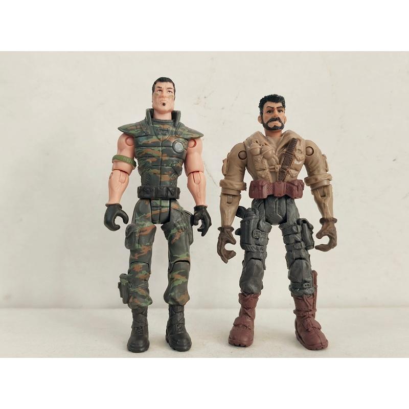 2pcs/lot Lanard the Corps Elite Kenji "Rain" Shinto Vs Zander Crash Baptiste 3.75inch Kid Toy Figure
