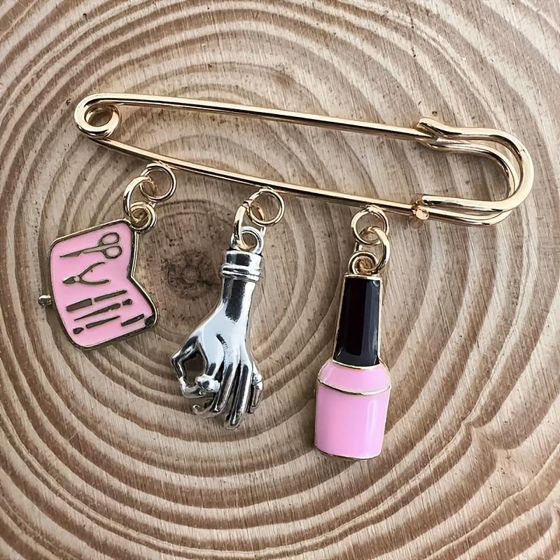 Fashion Waist Clip Brooch & DIY Accessories for Manicure Tools - Creative Mother's Day Gift (Anti-Exposure Design)