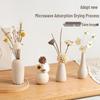 Cream Style Decorative Vases for Living Room, Bedroom, or TV Cabinet with Dried Flowers