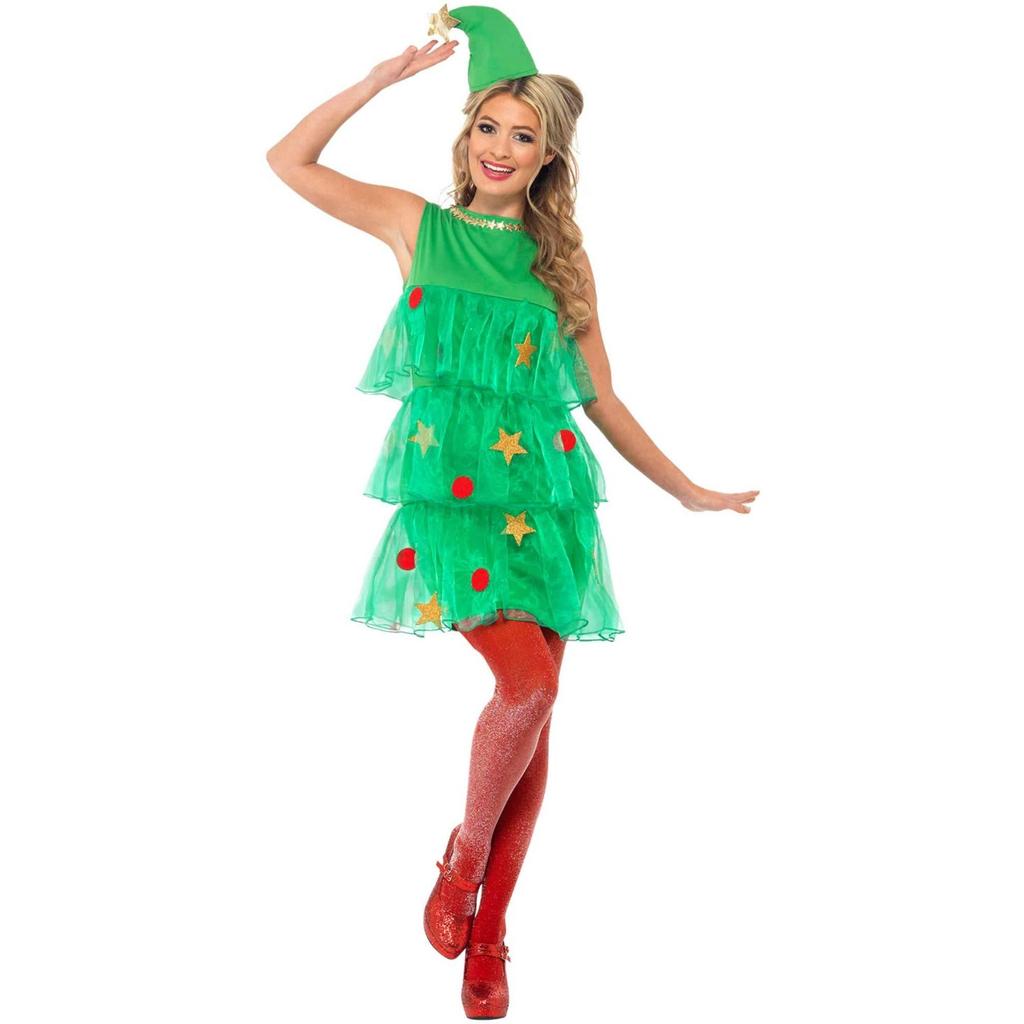 Smiffys Womens/Ladies Christmas Tree Tutu Costume