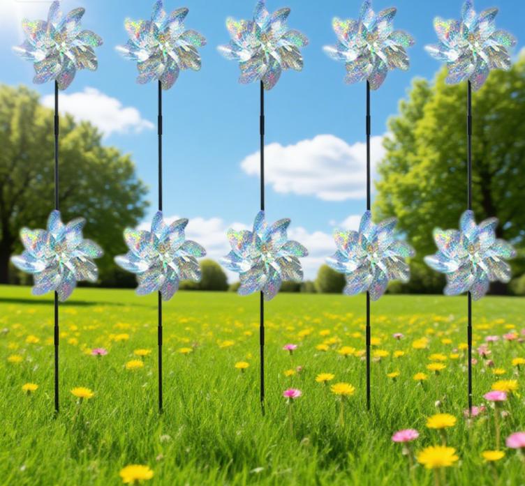 

Garden Windmill For Garden Decoration Courtyard Terrace Farm Bird Protect Device To Deter Birds Away Lawn Ornaments China Mainland