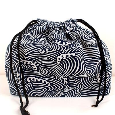 Creative Drawstring Lunch Bag Portable & Reusable Bento Box Carrier for School, Work, Picnic - Hand Washable Kitchen Accessory