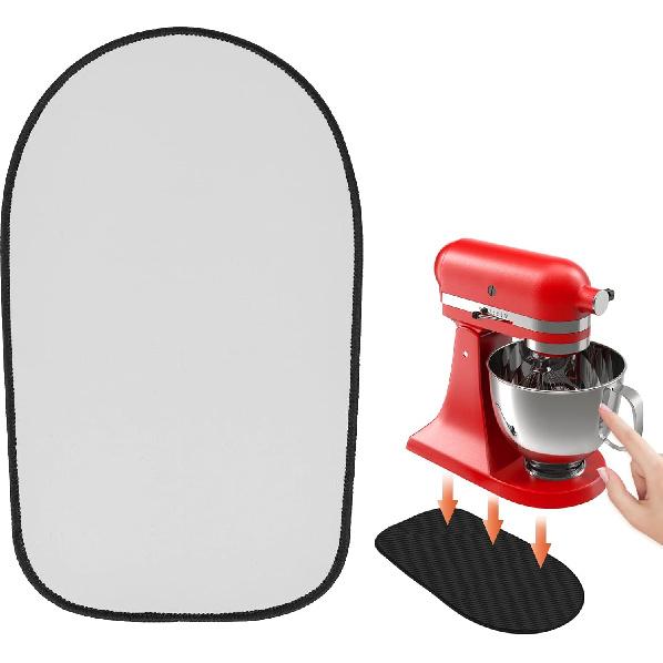 Sliding Mat for Stand Mixer,Mixer Mover Slider Mat Pad,Heat Resistant Mat For Appliance,Kitchen Aid Mixers Accessories. (Black, For 4.5-5 Qt Mixer)