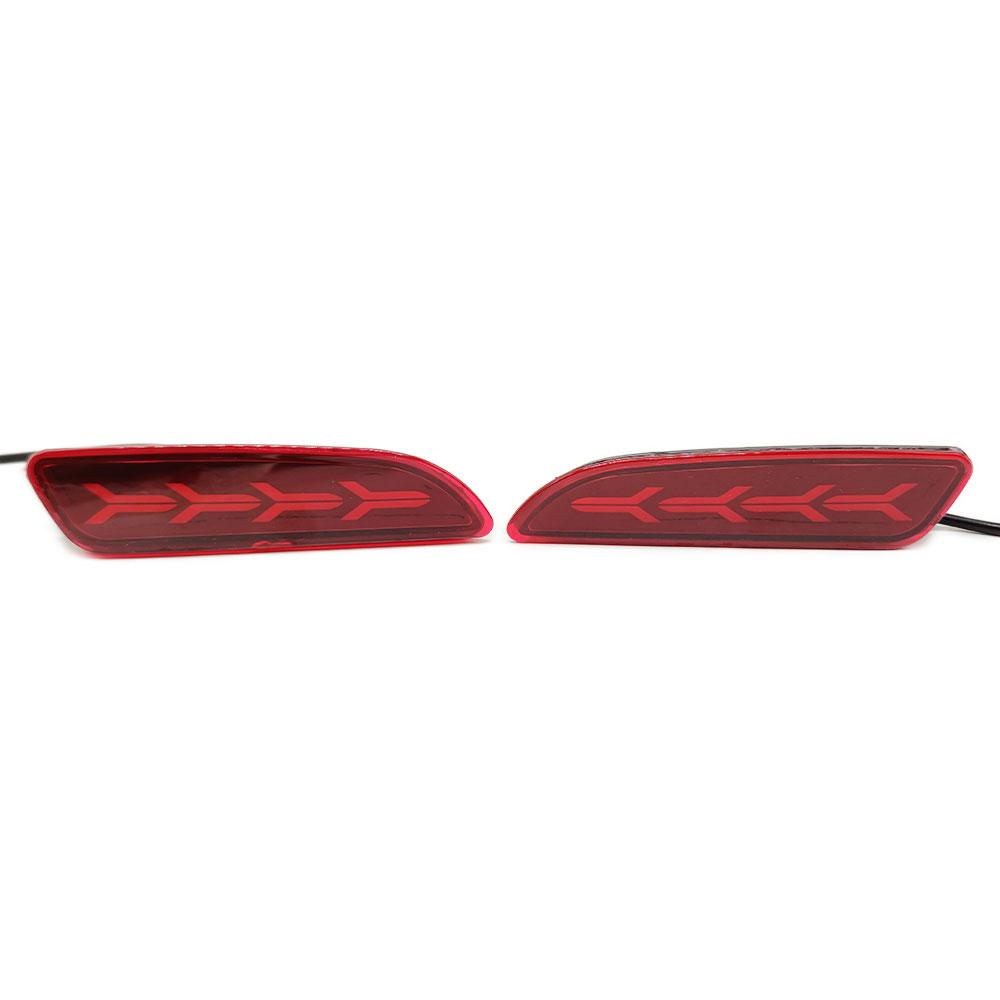 2PCS Car LED Reflector Light For Toyota Corolla Cross 2020 2021 2022 Rear Fog Lamp Bumper Brake Light Dynamic Turn Signal