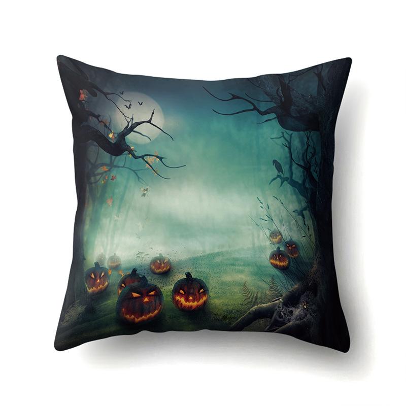 Halloween Pillowcase Car Waist Pillow Pumpkin Sofa Cushion Cover Office Home Living Room Pillowcase