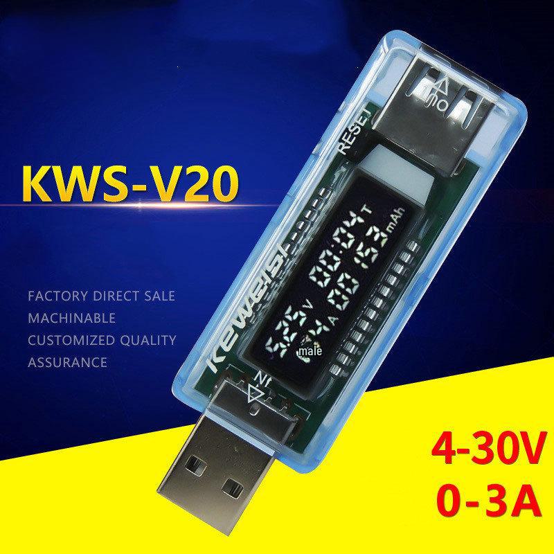 

Вимірювач напруги та струму USB V20 і тестер ємності акумулятора V20