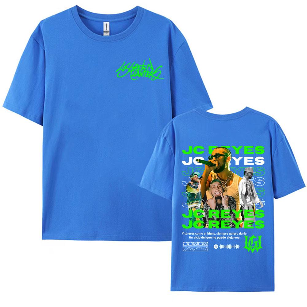 Rapper Jc Reyes Tour 2025 Double Sided Printed Tee Shirt Men Women Harajuku Fashion Gothic Tshirt Summer Comfort Cotton T Shirt